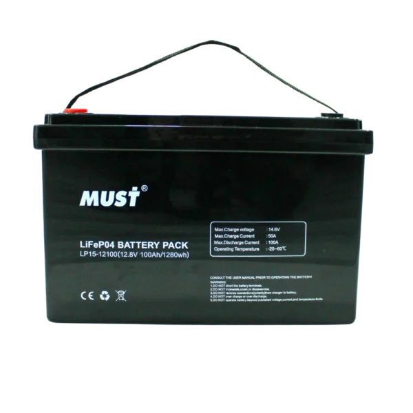 batería de litio must 12.8 v imagen destacada
